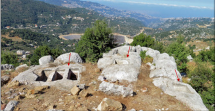 Site rocky plateau with a view towards southwest